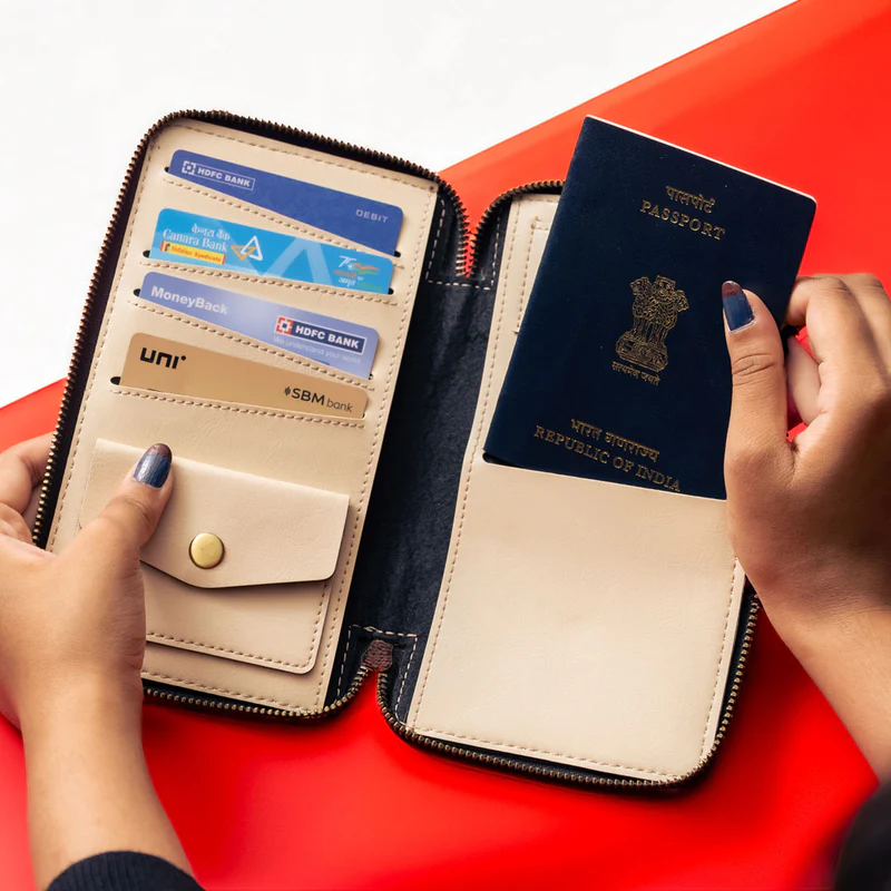 Zippered Passpor Holder Zippered Passport Cover - Image 1